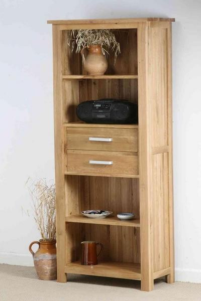 Oak Furniture Land Rivendell Solid Oak Bookcase / Storage Unit