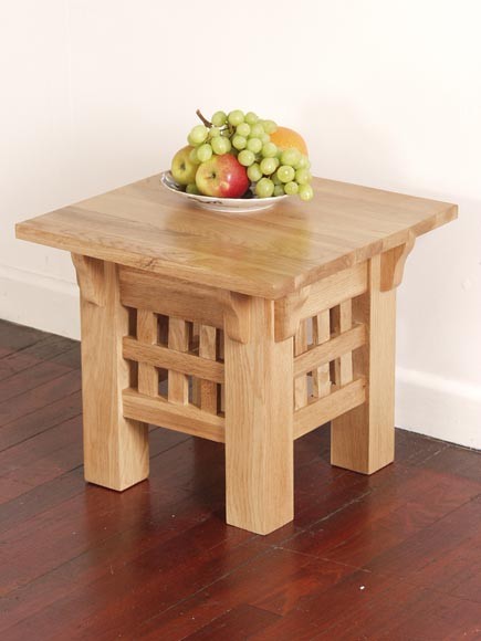 Oak Furniture Land Zenda Solid Oak Side Table