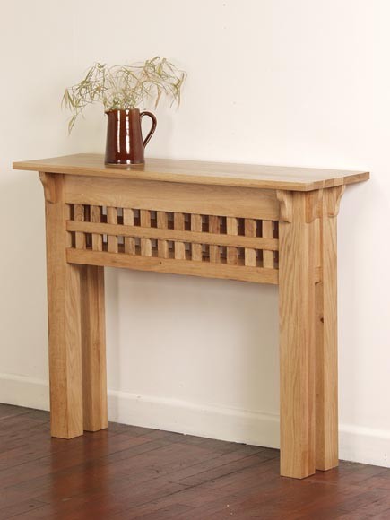 Oak Furniture Land Zenda Solid Oak Console / Hall Table
