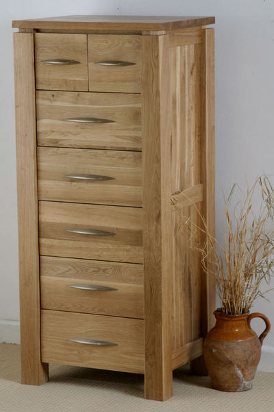 Oak Furniture Land Galway Solid Oak Tall 7 drawer Chest (5  2)