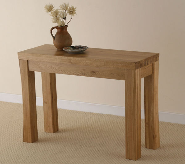 Oak Furniture Land Andorra Solid Oak Console / Hall Table