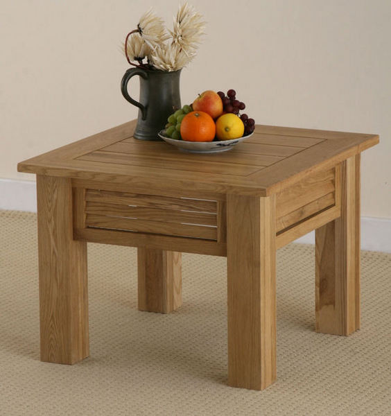 Oak Furniture Land Seattle Solid Oak Side Table