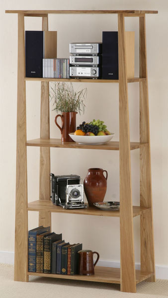 Jakarta Solid Oak Bookcase / Display Stand