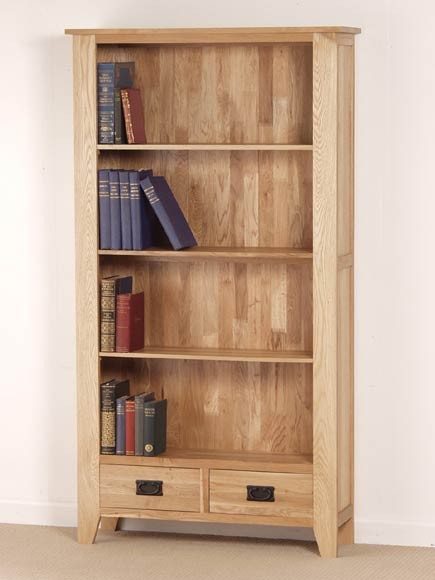 Oak Furniture Land Eden Solid Oak Tall Bookcase