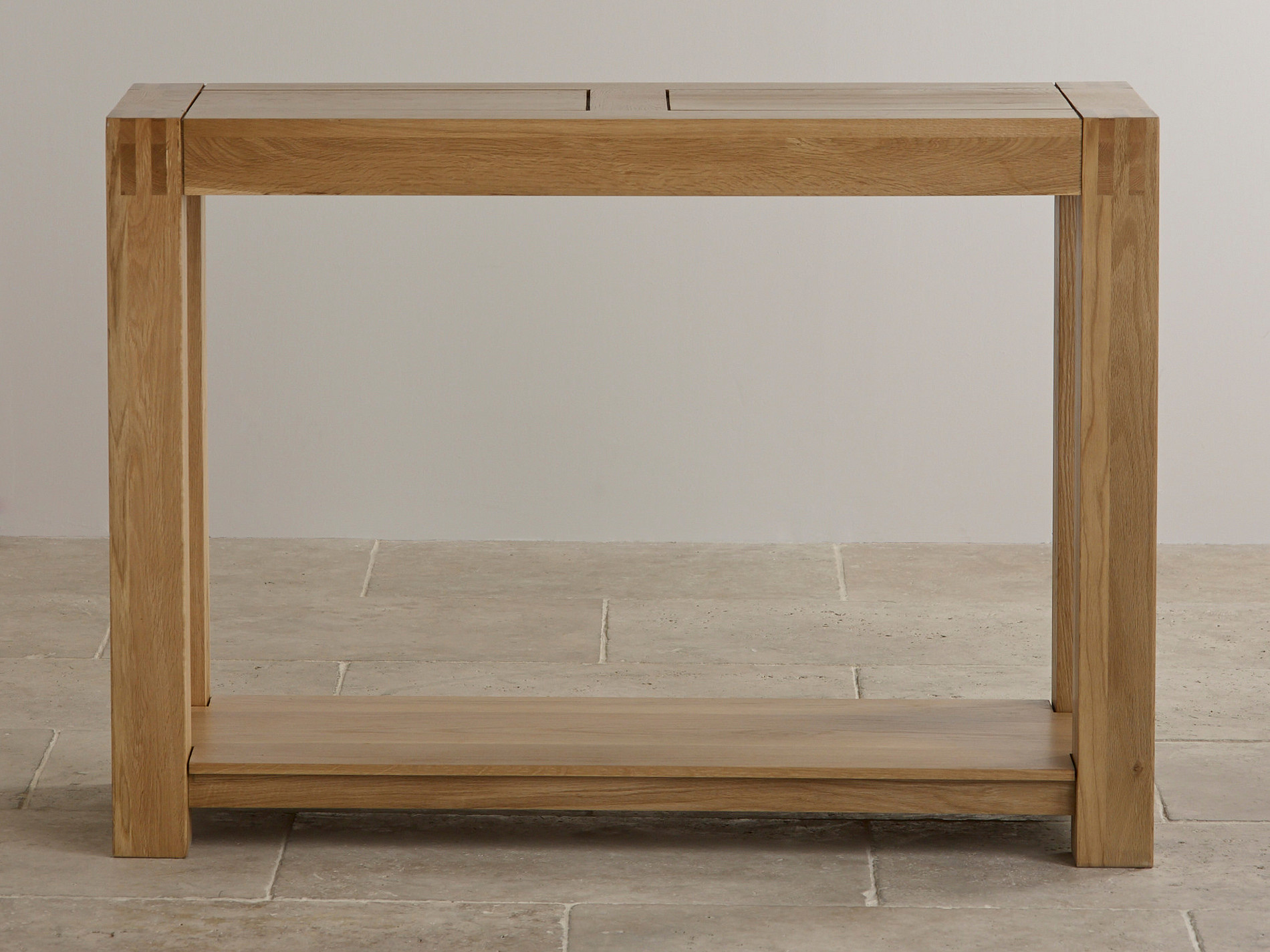 Alto Natural Solid Oak Console Table Oak Furniture Land