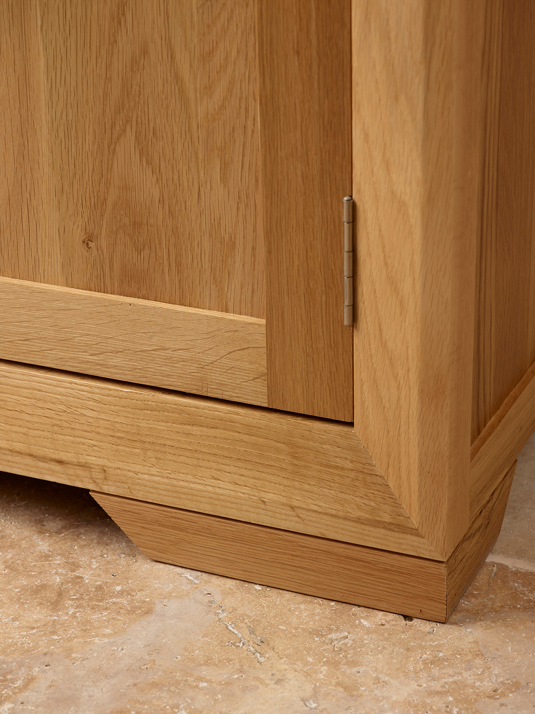 Bevel Natural Solid Oak Small Sideboard Oak Furniture Land