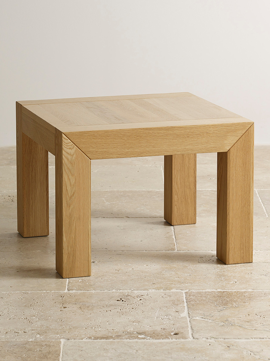 Fresco Natural Solid Oak Side Table Living Room Furniture