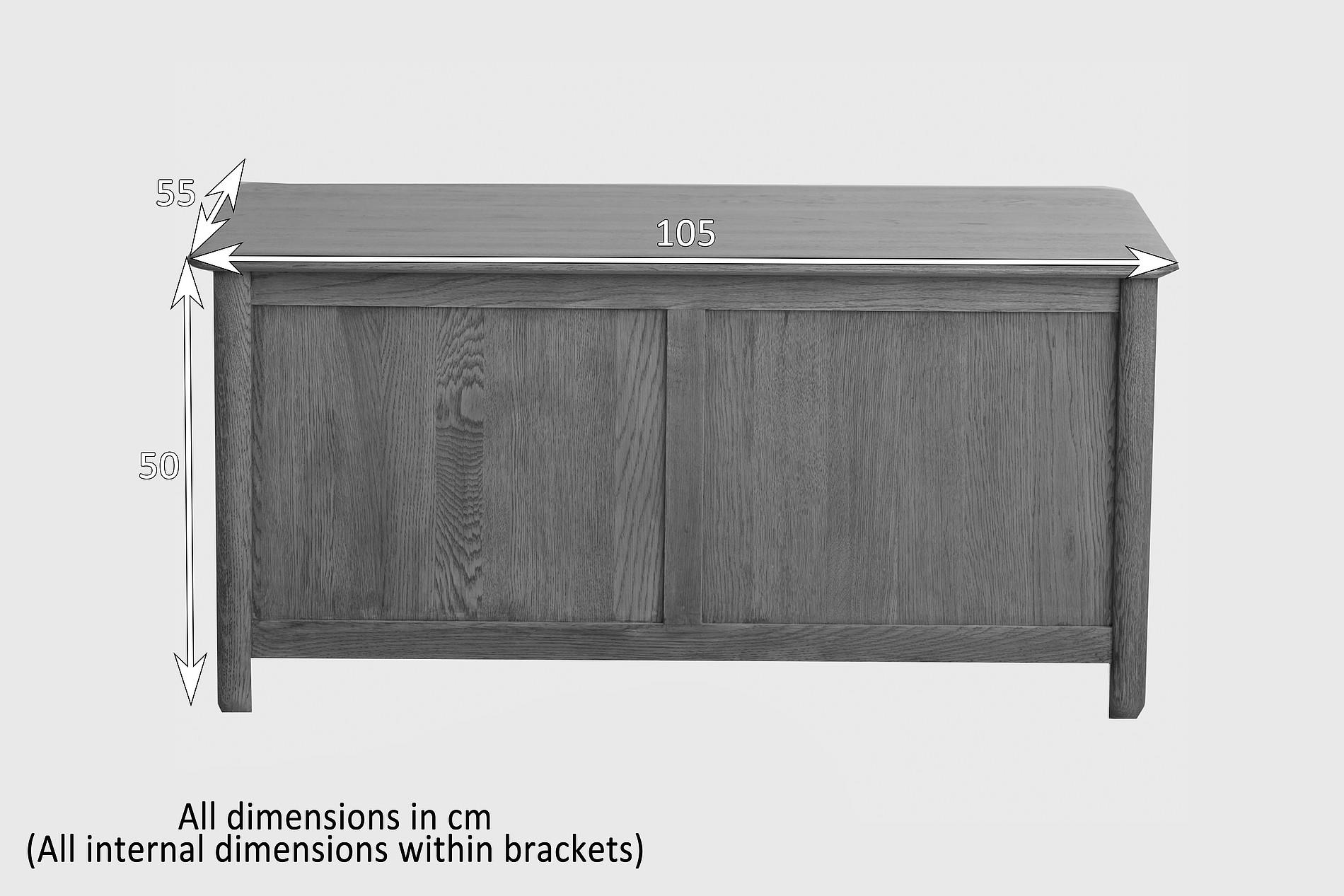 Osaka Rustic Solid Oak Blanket Box Oak Furniture Land