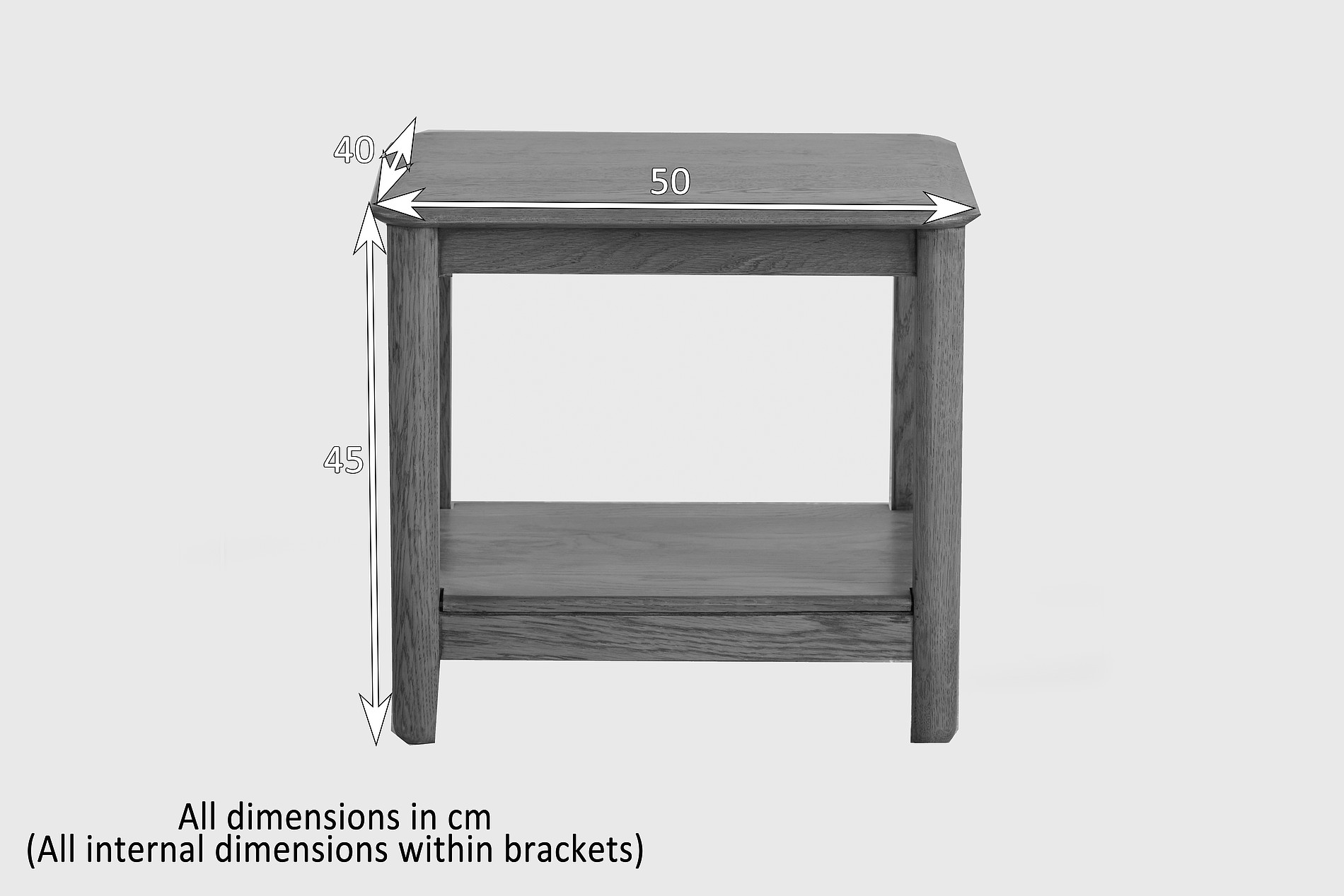 Osaka Rustic Solid Oak Side Table Oak Furniture Land