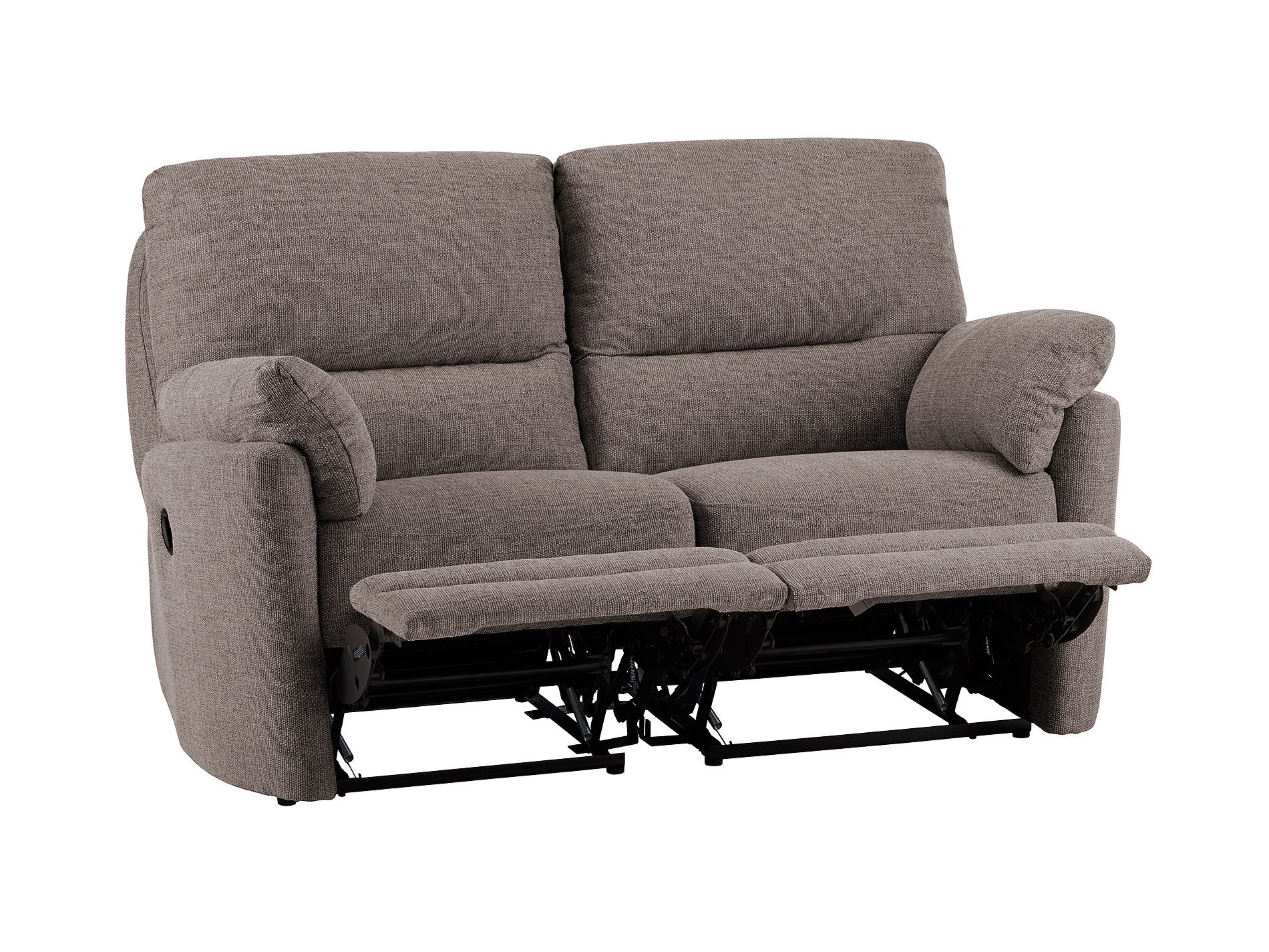 Sutton Small Sofa with Electric Recliners in Barley Taupe