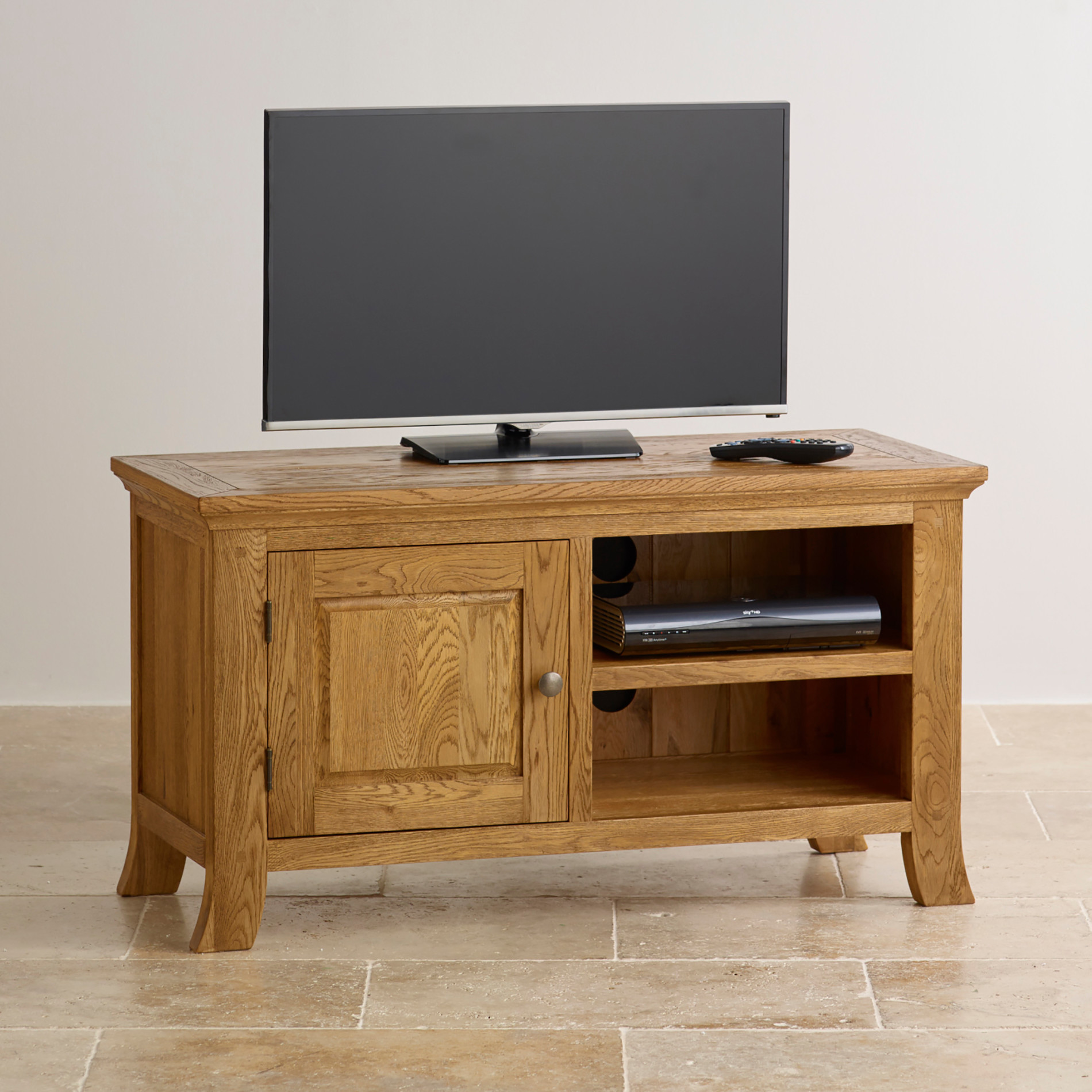 Oak TV With Storage