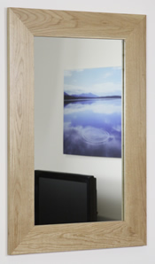 1200mm x 600mm Cosmopolitan Mirror with Solid Oak Frame