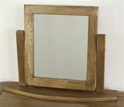 Rustic Solid Oak Framed Swivel Mirror