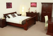 Sleigh Mahogany Bedroom Furniture