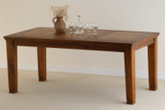 Corsica Brown Teak Mango Dining Table