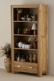Carva Solid Oak Tall Bookcase