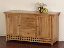 Zenda Solid Oak Sideboard