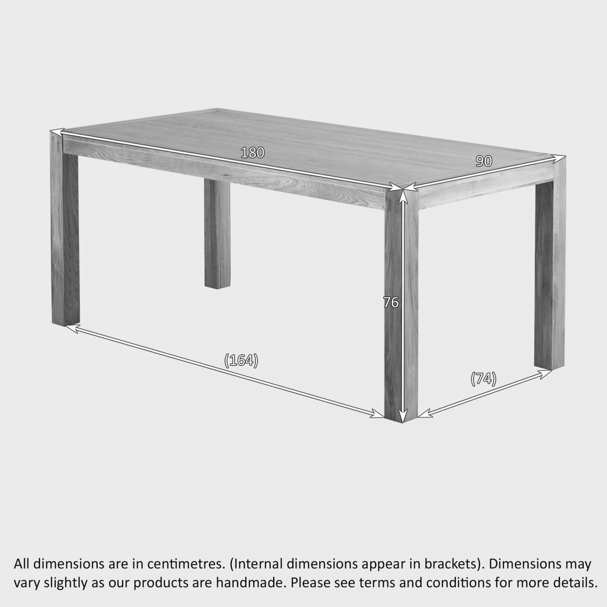 Alto Dining Table in Natural Oak Oak Furniture Land