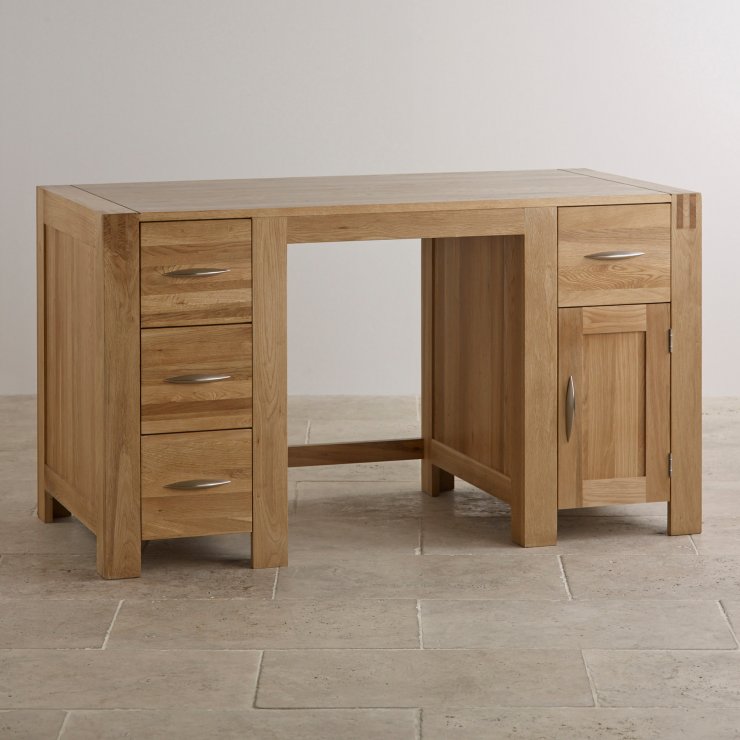 Alto Computer Desk in Solid Oak | Oak Furniture Land