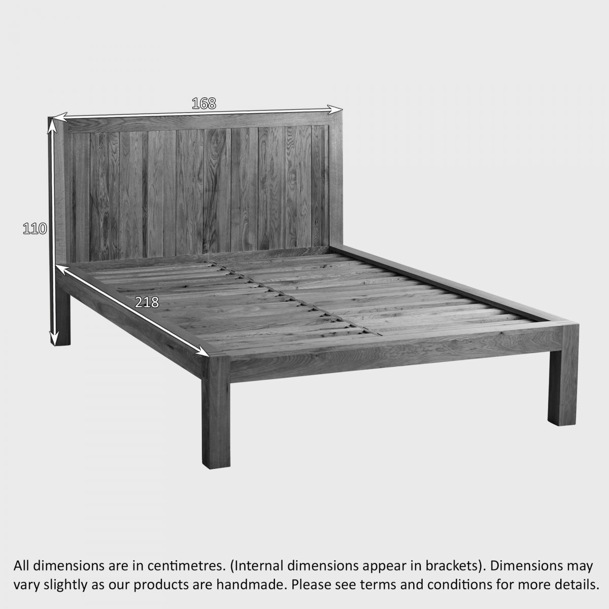 Alto Natural Solid Oak KingSize Bed Bedroom Furniture