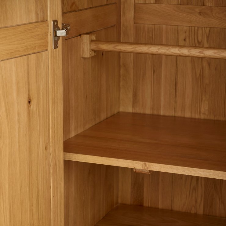 Bevel Nursery Wardrobe in Natural Solid Oak Oak Furniture Land