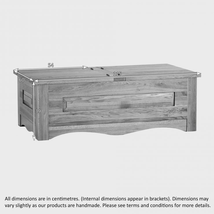 Cairo Natural Solid Oak Blanket Box Bedroom Furniture