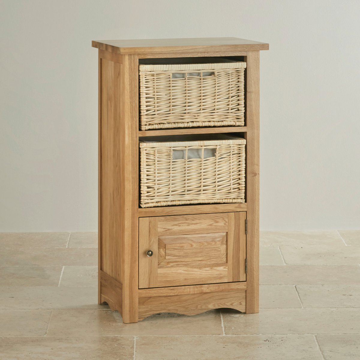 Cairo Natural Solid Oak Storage Unit Oak Furniture Land