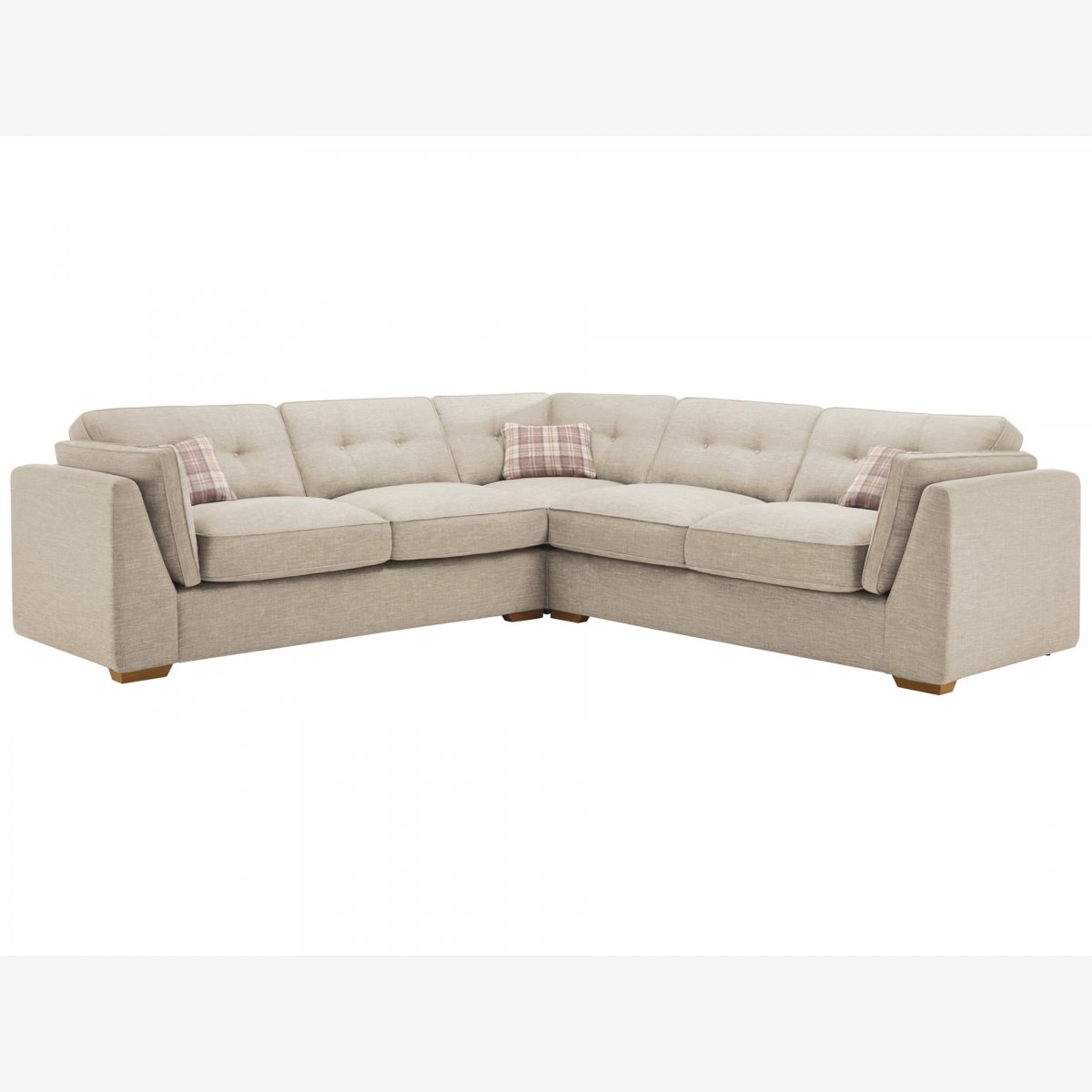 California 4 Seater High Back Corner Sofa Civic Stone