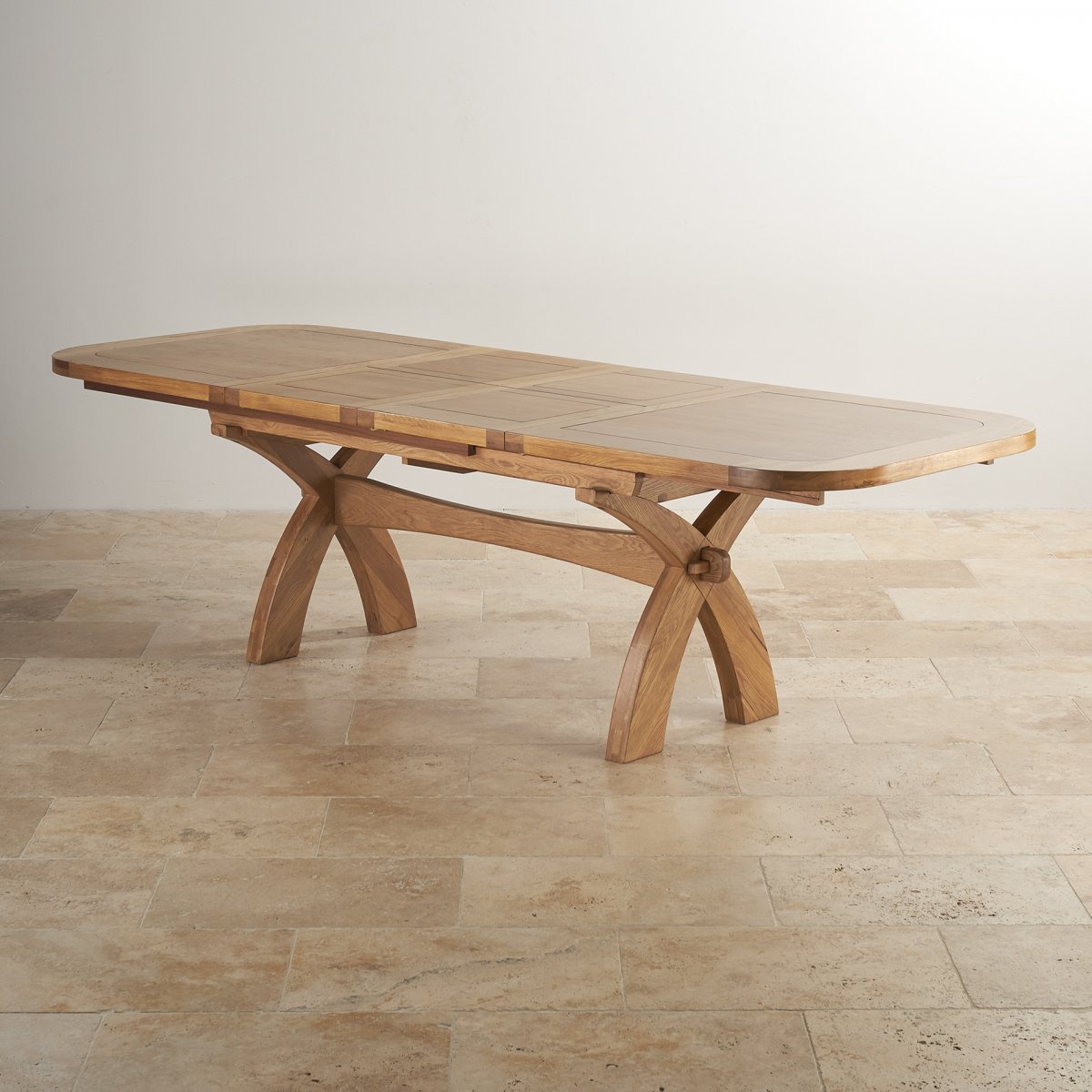 Hercules 6ft Extending Dining Table in Oak Oak Furniture Land