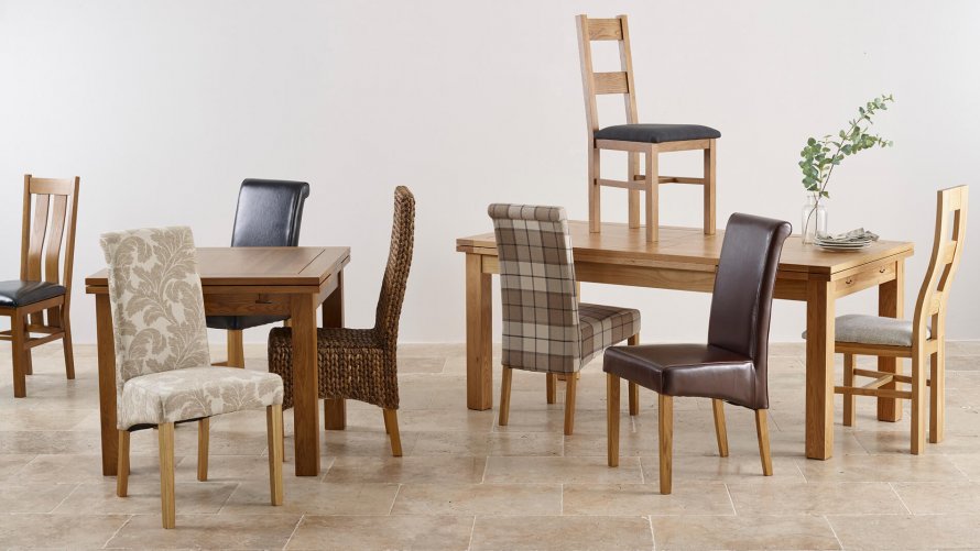 Dining Table and Chairs Free Delivery Oak Furniture Land