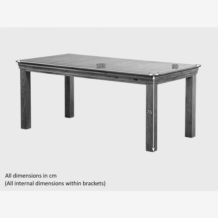 French Farmhouse 6ft Dining Table + 2 Benches & 2 Leather Chairs