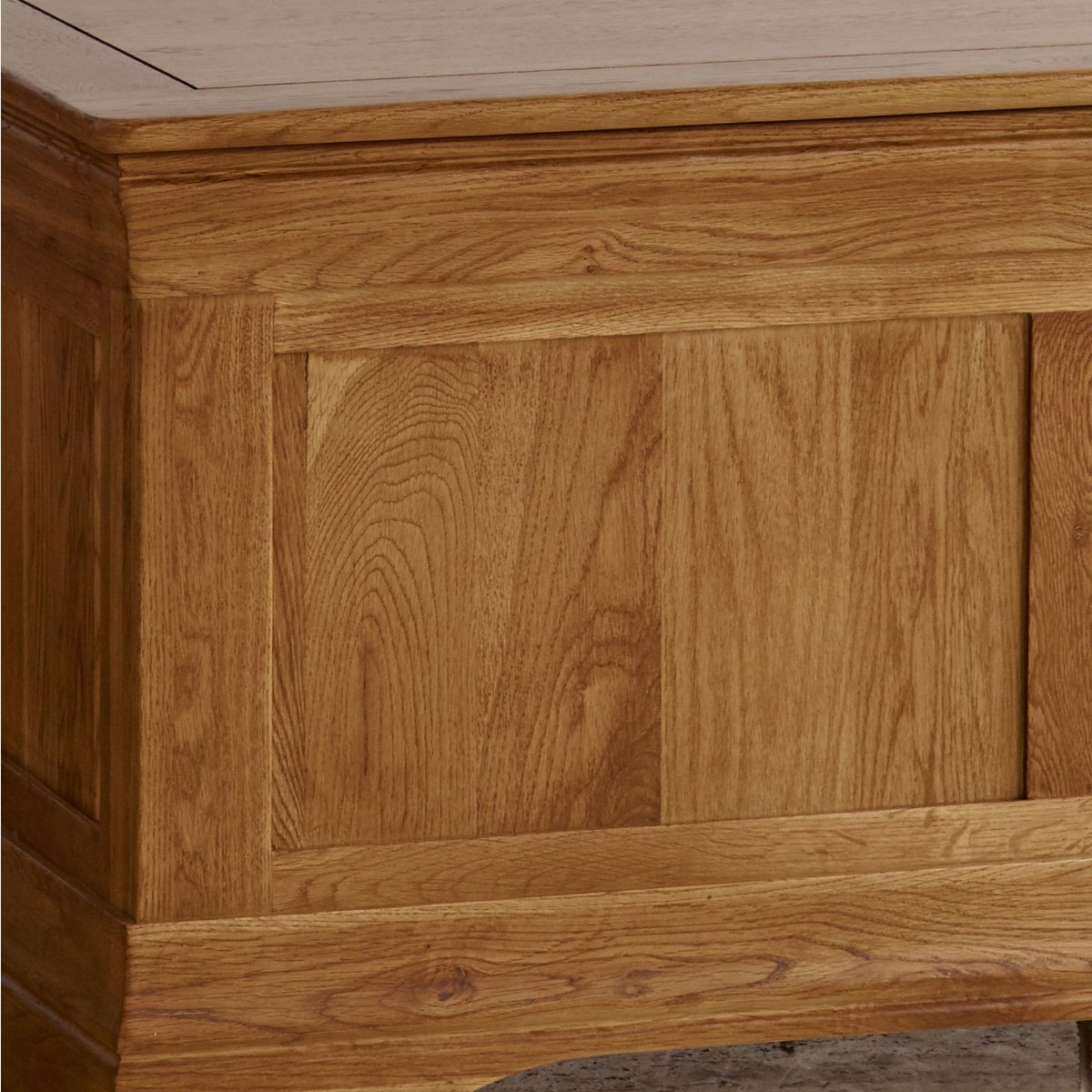 French Harmhouse Blanket Box in Solid Oak Oak Furniture Land