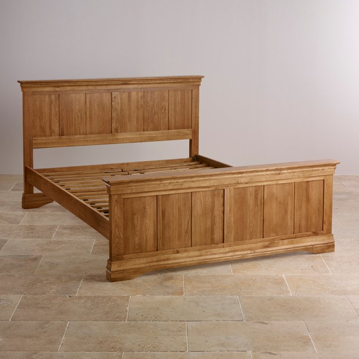 French Farmhouse Super King size Bed Rustic Solid Oak