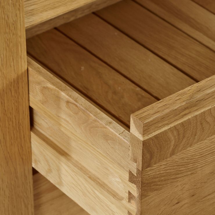 Galway Large Computer Desk in Solid Oak Oak Furniture Land