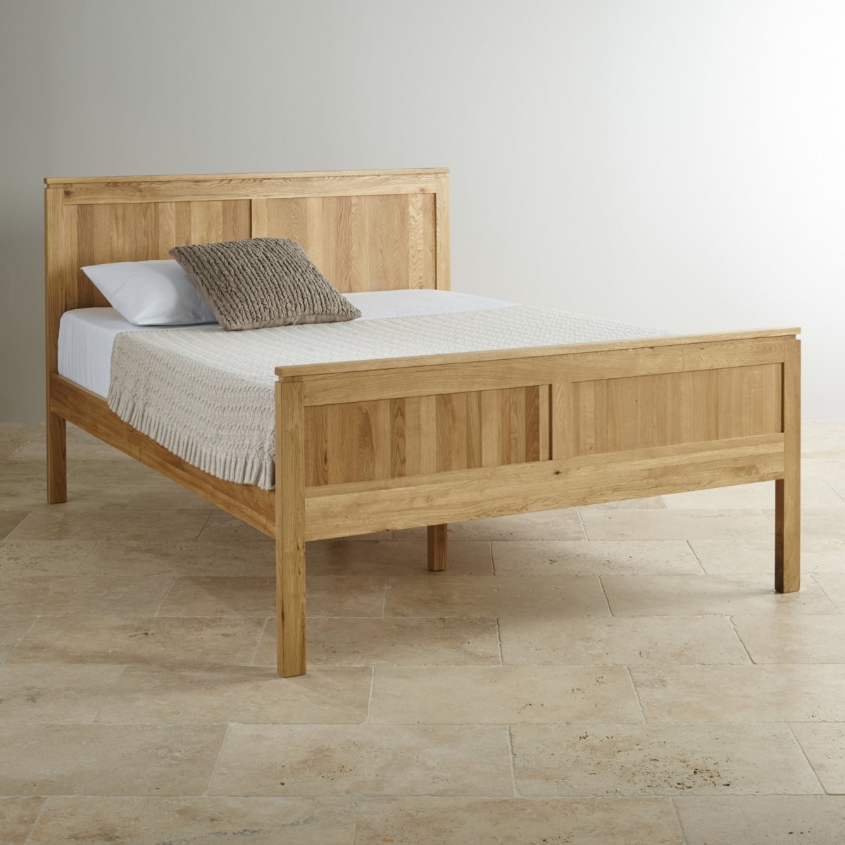 Galway KingSize Bed in Solid Oak Oak Furniure Land