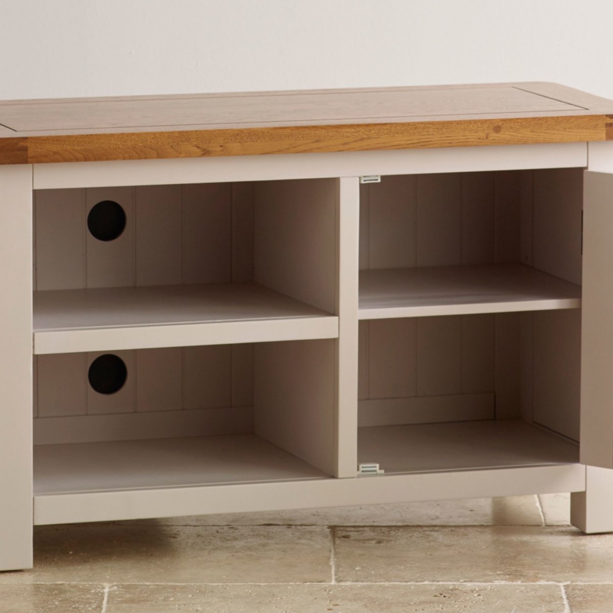 Kemble TV in Painted Solid Oak Oak Furniture Land