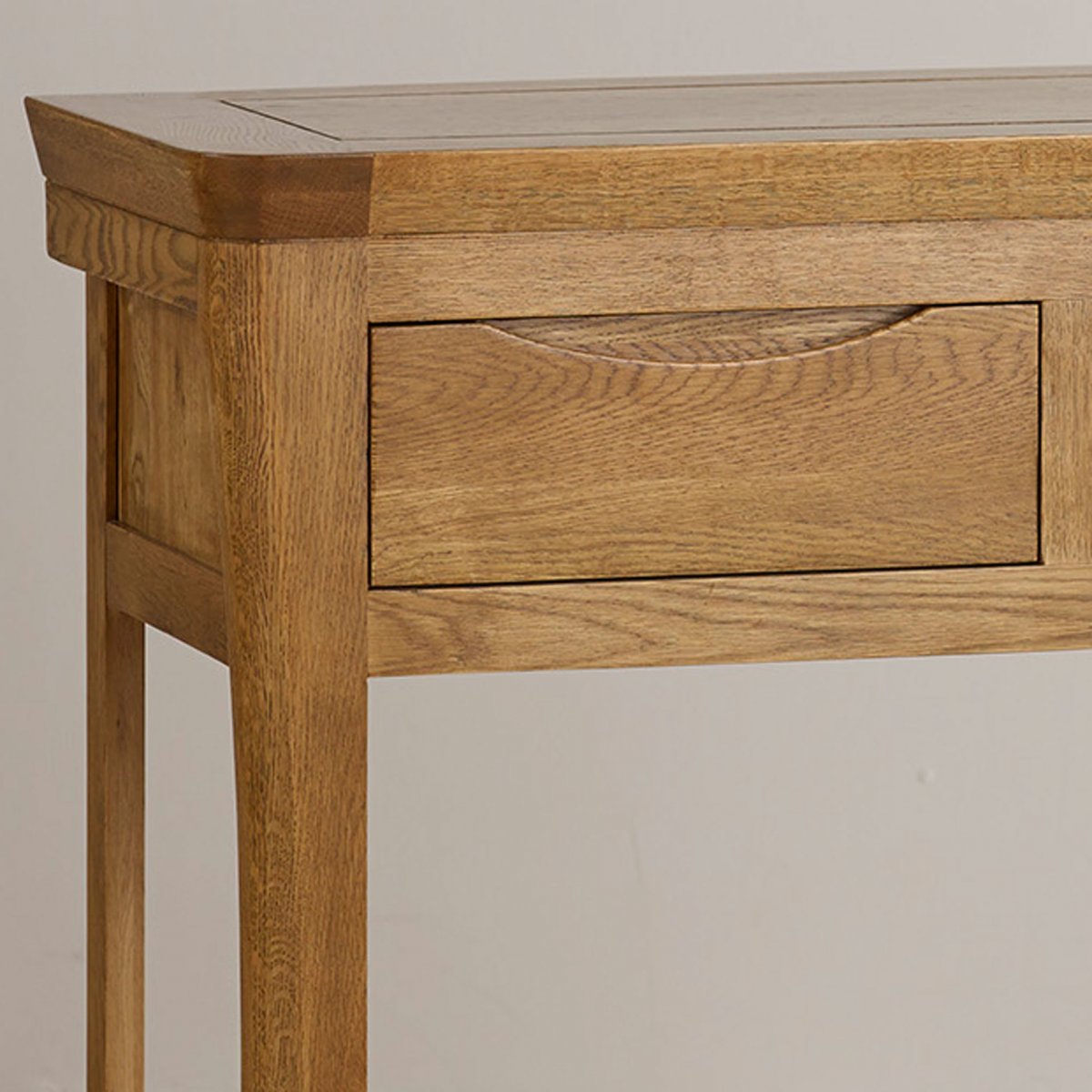 Orrick Console Table in Rustic Solid Oak Oak Furniture Land