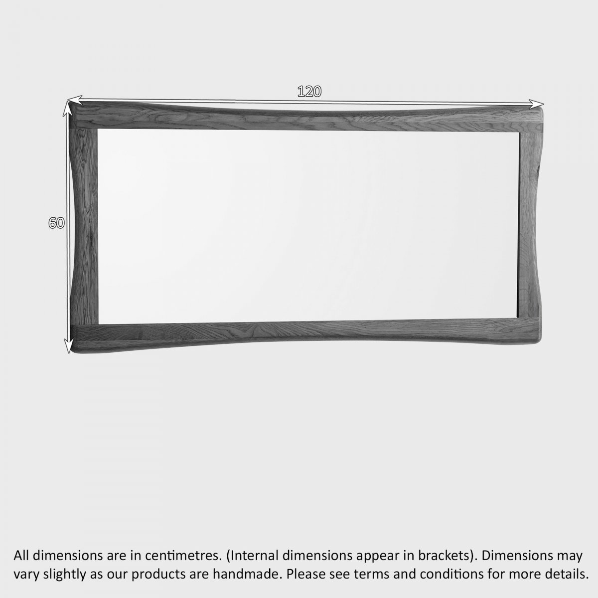 Orrick Wall Mirror in Natural Solid Oak Oak Furniture Land