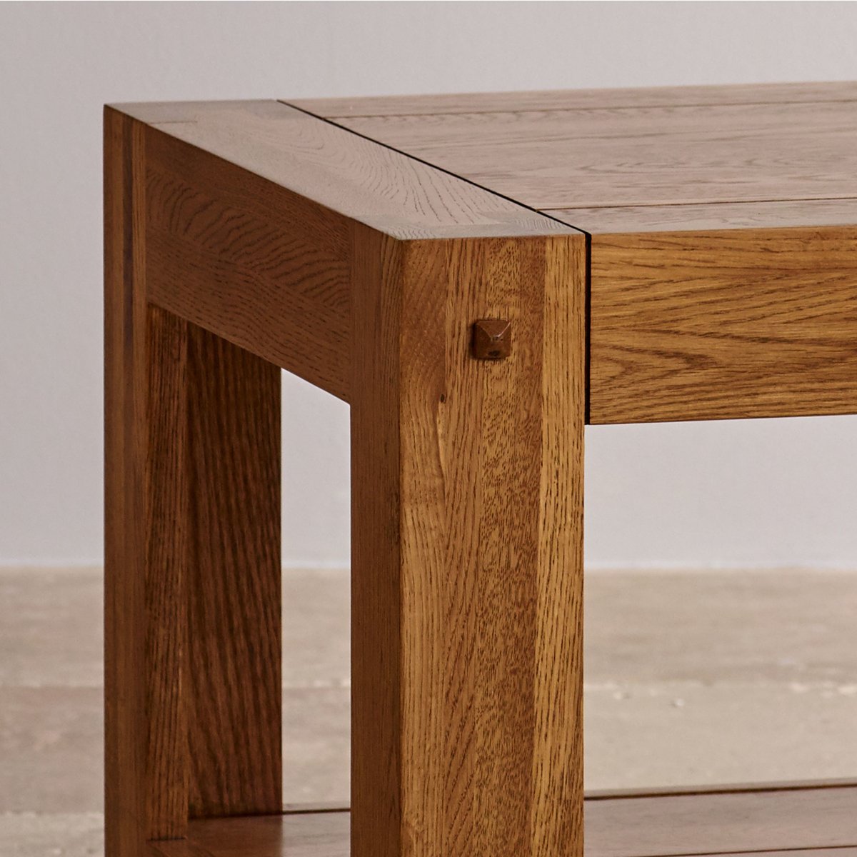 Quercus Side Table Rustic Solid Oak Oak Furniture Land