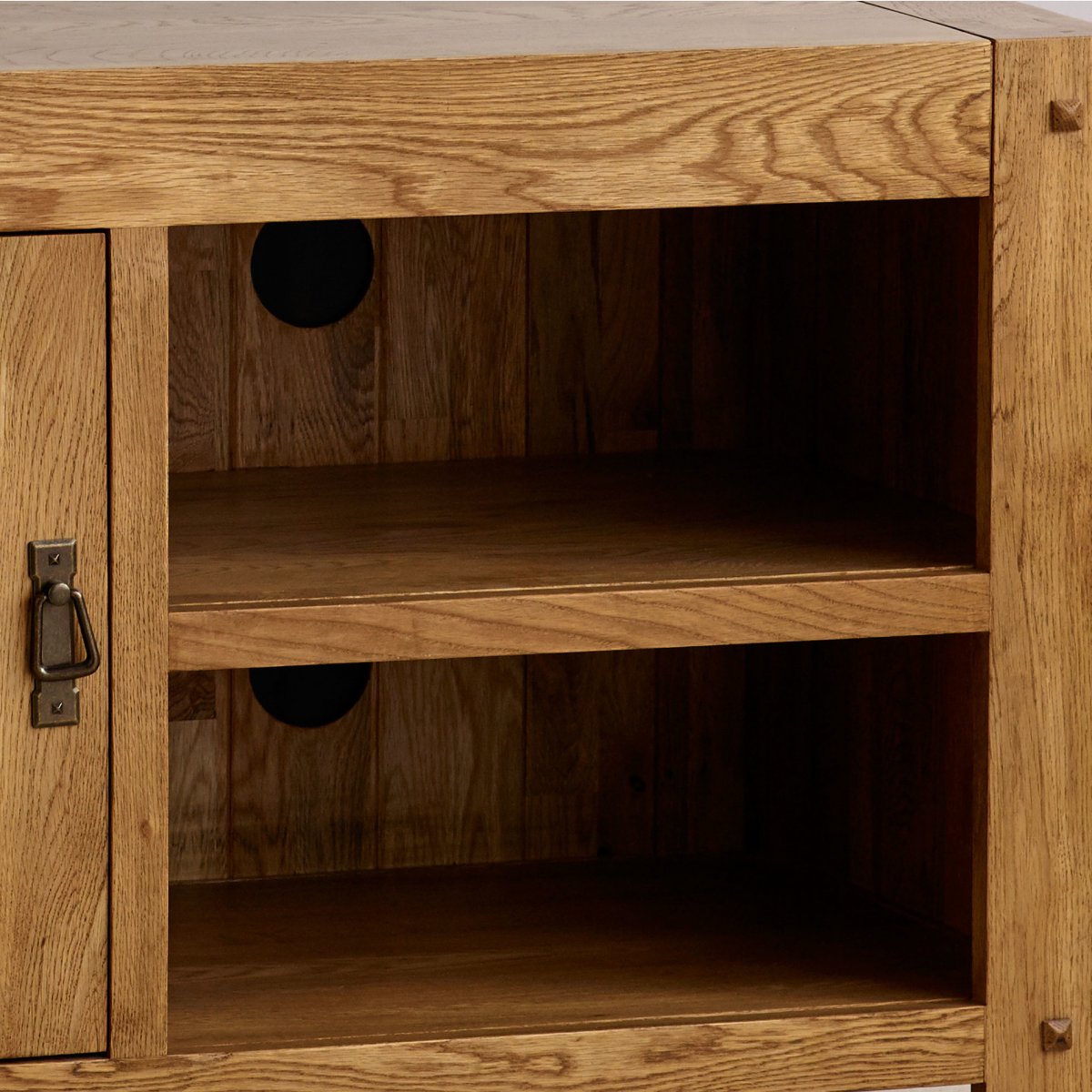 Quercus TV in Rustic Solid Oak Oak Furniture Land