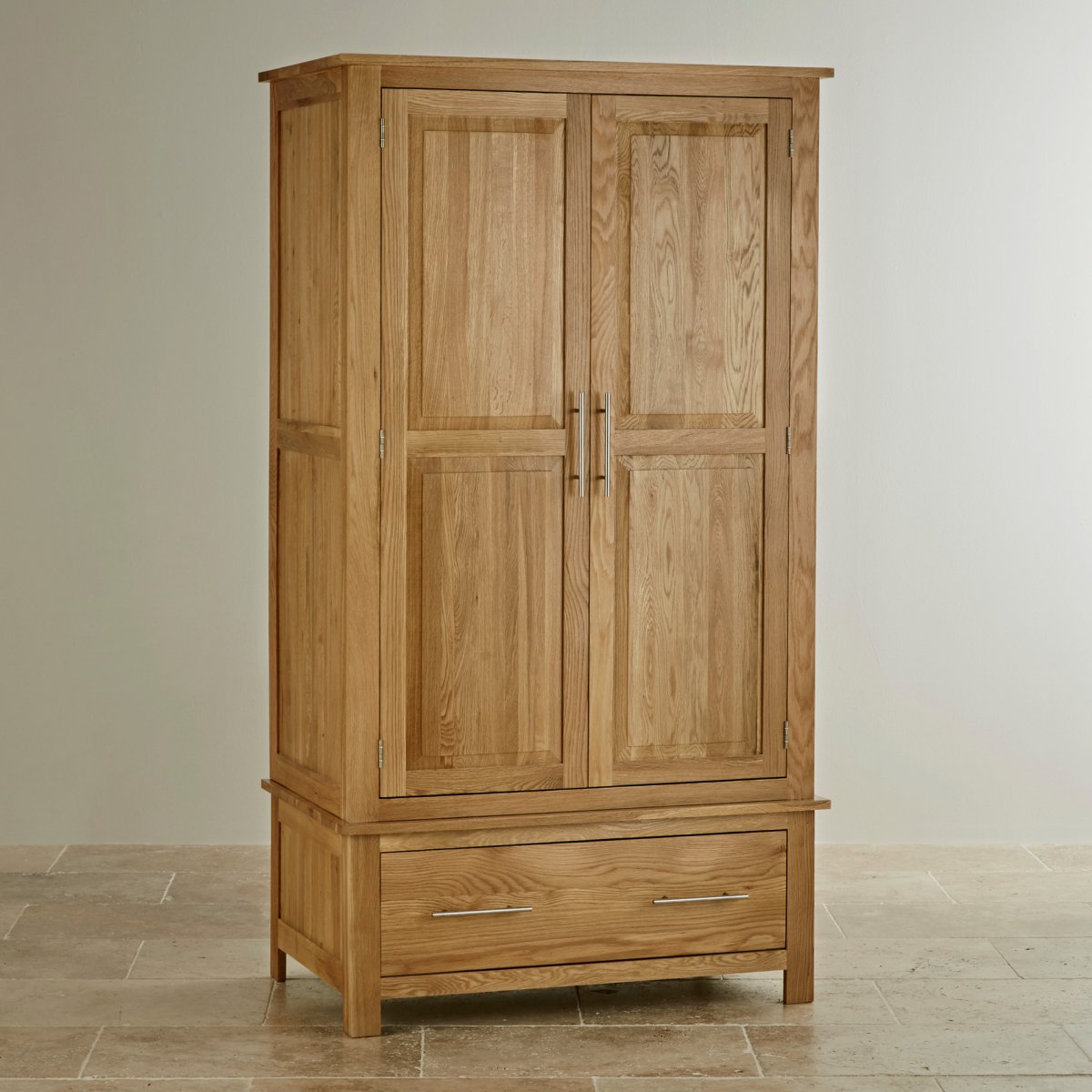 Rivermead Natural Solid Oak Double Wardrobe Bedroom Furniture