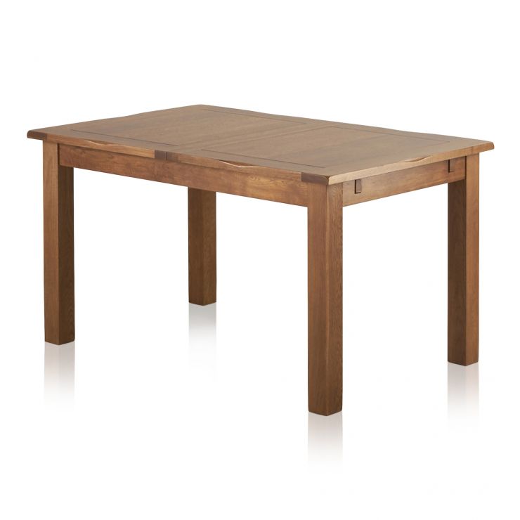 Original Rustic Extending Dining Table Oak Furniture Land
