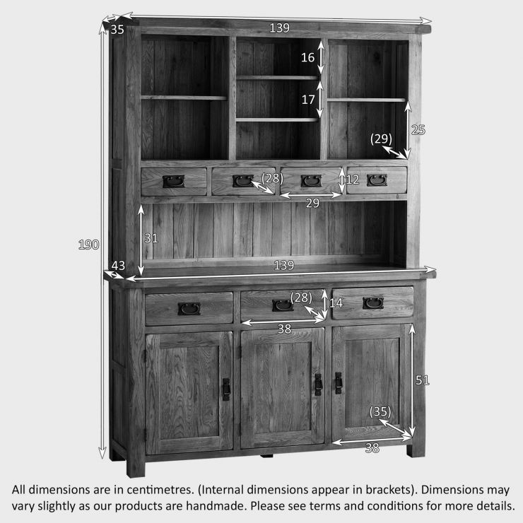 Rustic Dresser in Solid Oak Original Rustic Oak Furnitureland