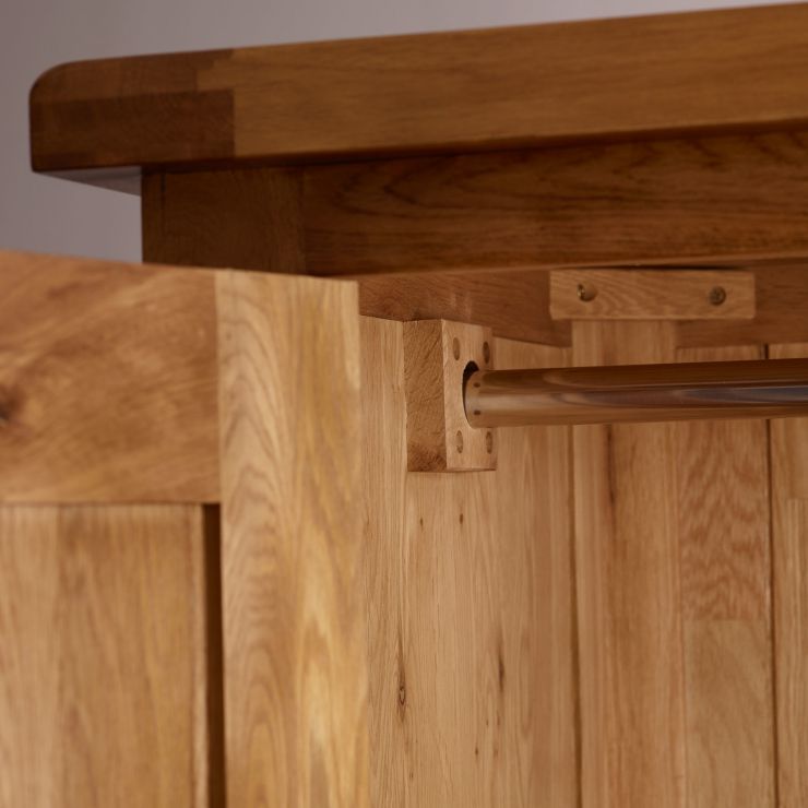Rustic Wardrobe in Solid Oak Original Rustic Oak Furnitureland