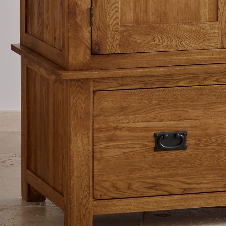 Rustic Wardrobe in Solid Oak Original Rustic Oak Furnitureland