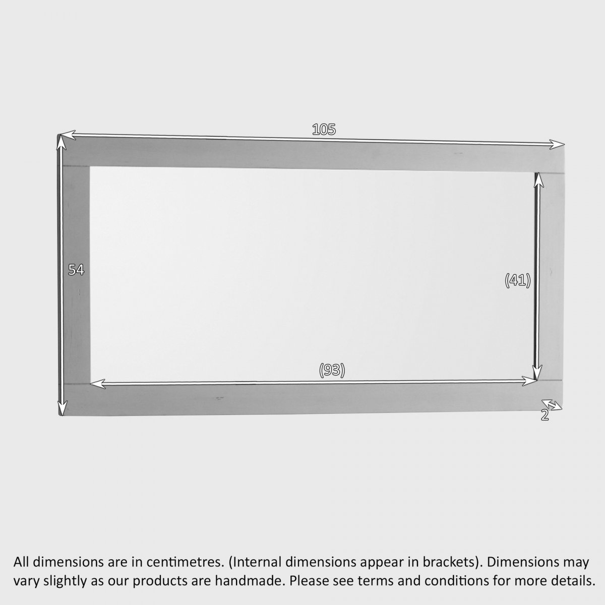 St Ives Wall Mirror in Painted Oak Oak Furniture Land