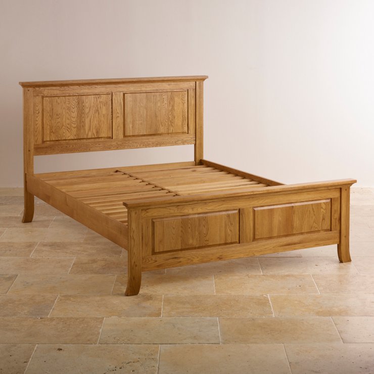 Taunton King Size Bed | Rustic Brushed Oak