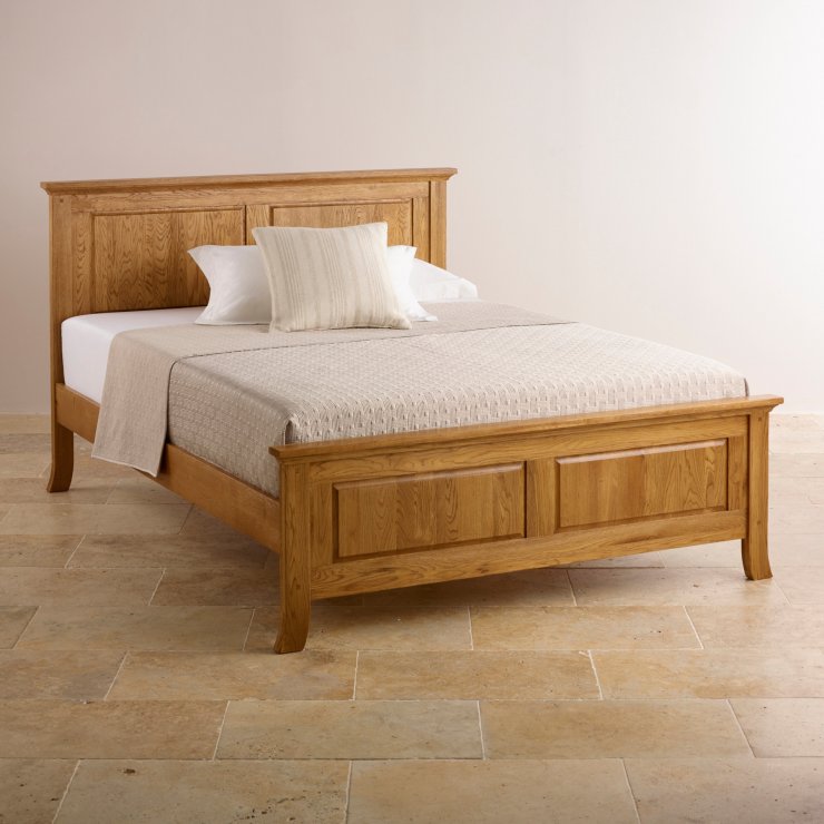 Taunton King Size Bed Rustic Brushed Oak