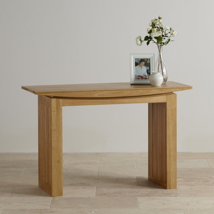Tokyo Console Table in Natural Solid Oak Oak Furniture Land
