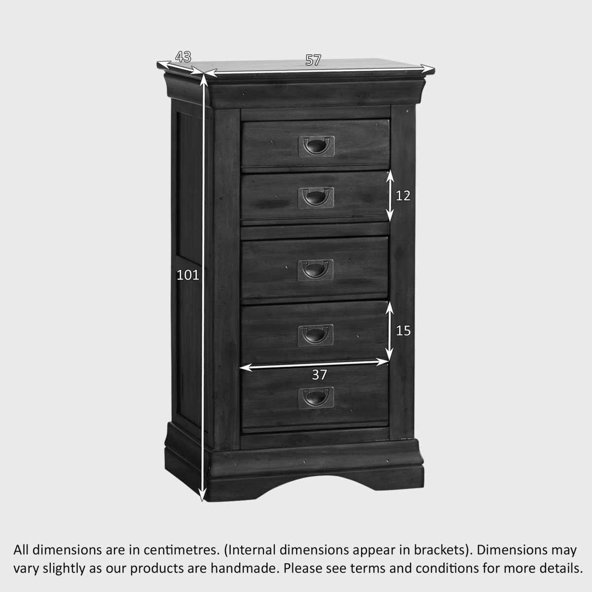 Victoria Solid Hardwood 5 Drawer Chest Oak Furniture Land